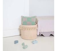 Panier De Rangement En Corde De Coton Avec Finition Pétales Louna Beige Nude TU