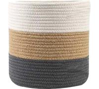Panier de rangement en coton, panier tissé pour plantes et vêtements