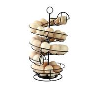 Panier de rangement en métal avec support à œufs en de grande | Distributeur d'œufs de poule en fil métallique pour comptoir de cuisine, fruits, assaisonnement, étagère, maison, dortoir