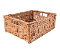 Panier de Rangement en Osier - CREATIVE HOME - 40 x 30 x 16 cm - Marron - Paille - Osier - Fibre naturelle