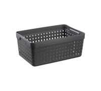 Panier de rangement en plastique - Taille XL - Pour la cuisine, la maison - Design danois - Noir