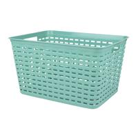 Panier de rangement en plastique vert jade 39x29x22cm