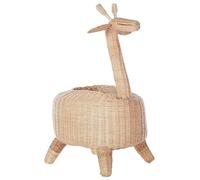 Panier de Rangement en Rotin Ton Clair 33 x 35 cm en Forme de Girafe pour Chambre d'Enfant Hainan