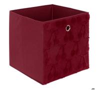 Panier de rangement Fraci 30x30cm Rouge Motifs Cerises - Atmosphera Créateur d'intérieur