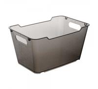 Panier de rangement lifestyle transparent 6 litres - Gris