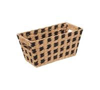 Panier De Rangement - Marron - Papier Et Fer - L. 31 X P. 15 X H. 15 Cm