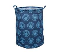 Panier de rangement officiel Character World Manchester City FC | Motif Score, panier à linge | Organiseur pour chambre d'enfant, salle de jeux | 48 cm x 40 cm