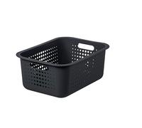 Panier de Rangement Plastique Recyclé 100% - Organisez Votre Maison avec Style - Tout en Respectant la Planète - Recycled 15 - Taille Moyenne - Gris Taupe - SmartStore