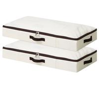 Panier de rangement pliable pour sous le lit, fabriqué avec un tissu durable