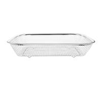 Panier de Rangement pour Lave-vaisselle en Acier Inoxydable Argenté | Multipurpose, Forte Capacité Portante, Drainage Rapide, pour Fruits et Petits Moules, Accessoires Cuisine