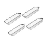 Panier de Rangement pour Lave-vaisselle en Acier Inoxydable, Lot 4 Pièces | Maille Rigide, Trous Uniformes, Drainage Rapide, pour Petits Objets, Argenté, Accessoire de Panier