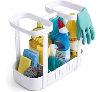 Panier de rangement pour sous l'évier - 2 niveaux réglables - Organiseur avec poignée - Rangement pour la cuisine et la salle de bains
