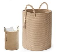 Panier de rangement rond style bohème 60 L, jonc de mer, 40 x 50 cm, chambre de bébé