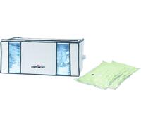 panier de rangement sous vide 65 x 50 x 26,5 cm blanc