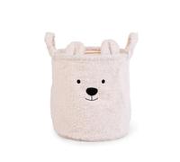 Childhome – Panier de rangement Teddy – Écru – 30 x 30 cm