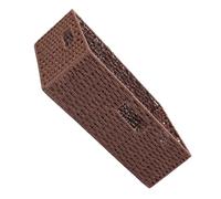 Panier de Rangement Tressé Fait Main Marron, avec Poignée Petit Format | Fibres Papier et Armature Métallique, Design Polyvalent et Résistant, pour Snacks, Vêtements, Table Basse