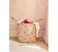 Panier de rangement XL coeur en jute CHERRY beige TU