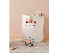 VERTBAUDET Panier de rangement XL Licorne ivoire TU
