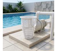 Panier de rechange pour pompe de piscine Pentair 070387 pour Whisperflo - Filtre robuste 14,5 x 20 cm Blanc