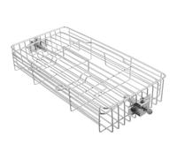 Panier de Rôtisserie Rotatif pour Poisson et Ailes, Acier Inoxydable | Grille Combinée Tige, Cuisson Uniforme, Compatible Broches, pour Camping et Barbecue au Gaz