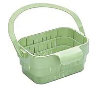 Panier de vidange d'évier de cuisine, crépines pliables pour panier vidange d'évier suspendu cuisine avec filtre détachable vert