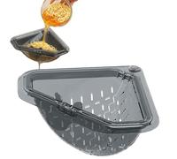 Panier de Vidange Triangulaire, Panier Égouttoir Triangulaire Magnétique, Passoire Evier Ventouses MagnéTique, Égouttoir D'évier À Ventouses pour Déchets de Cuisine Restes Alimentaires