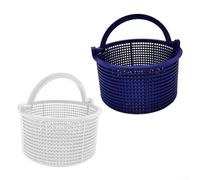 Panier d'écumoire compatible avec les modèles Hayward Spx1096ca et B-168 - Piège à débris en plastique blanc pour équipement de nettoyage de piscine - Design pièces et accessoires (bleu + blanc)