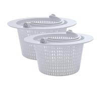 Panier d'écumoire de piscine - 2 pièces de rechange pour filtre de nettoyage, paniers d'écumoire de piscine avec poignées | pour nettoyage de spa, feuilles, enlever les débris, jardin, pelouse