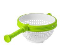 Panier D'égouttage Rotatif, Panier de Vidange Rotatif Rapide et Facile, Essoreuse à Salade Spinner, Panier D'égouttage avec Poignée, Filtre de Lavage de Légumes de Cuisine avec Poignée Pliable