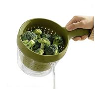 Panier d'égouttement - Essoreuse à fruits | Mini passoire à double couche amovible pour maison, appartement, restaurant, extérieur, camping, fruits, baies, évier, évier