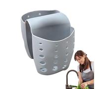 Panier d'évier de Cuisine, Porte-éponge pour évier | Organisateur d'évier avec Trous de Drainage, Panier d'évier de séchage, égouttoir Flexible, Filtre d'évier à Selle pour Double évier