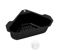 Panier d'évier triangulaire en acier inoxydable pour évier de cuisine, étagère de rangement d'angle multifonctionnelle pour évier de cuisine, porte-éponge, boîte à savon de salle de bain, panier de