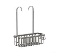 Panier Douche Espace Aluminium Gris Étoilé 4 Crochets | Grande capacité 31x36cm, convient bouteilles XXL, gain de place optimal, design ouvert hygiénique