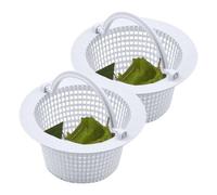 Panier écumoire pour piscine, 2 pièces de rechange pour filtre de vidange | Panier pour piscine, pour nettoyage de spa, feuilles pour enlever les débris, jardin, pelouse, terrasse