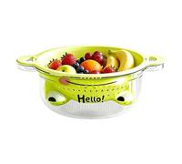 Panier égouttoir à fruits avec anses | bassine mignonne à double couche