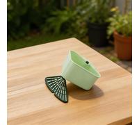 Panier égouttoir à suspendre pour évier - 12 x 12 x 10 cm - Filtre d'angle pour la maison, la cuisine, le lavage des aliments et le filtrage de l'eau - Vert ou jaune