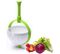 Panier égouttoir - Essoreuse à salade pliable - Panier égouttoir rotatif - Essoreuse à fruits - Pour laver, nettoyer et sécher les