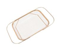 Panier Égouttoir Évier Extensible(33.5-46cm), Passoire sur Évier Cuisine Rétractable en Acier Inoxydable, Panier de Vidange à Mailles Fines pour Égoutter Pâtes, Fruits et Légumes, Drainage Rapide