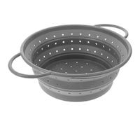 Panier Égouttoir Pliable Rond en Silicone pour Légumes | Drainage, Pliable et Compact, Rangement Facile au Tiroir, Usage Maison pour Petits Objets