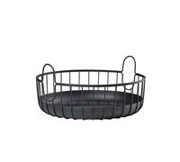 Panier en acier laqué noir Noir