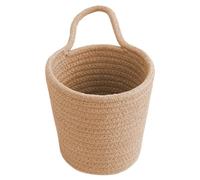 Panier En Corde De Coton Fait À La Main - Organisateur De Rangement Tissé Avec Poignée, Conteneur Polyvalent | Solution De Rangement Pour Salle De Bain, Cuisine, Salon, Pour La Maison, Le Bureau, La B