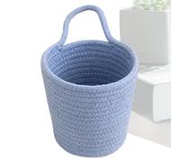 Panier En Corde De Coton Fait À La Main - Organisateur De Rangement Tissé Avec Poignée, Conteneur Polyvalent | Solution De Rangement Pour Salle De Bain, Cuisine, Salon, Pour La Maison, Le Bureau, La B