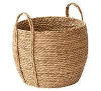 Panier en herbe marine avec une poignée solide, idéal pour la décoration