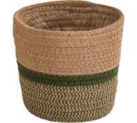 Panier en jonc de mer - Diamètre : 21-24cm - Jonc de mer tressé - Cache-pot