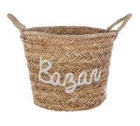 Panier en osier blanc D41cm - Atmosphera Créateur d'intérieur