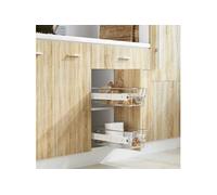 Panier en treillis métallique 2 pcs 300 mm Argenté