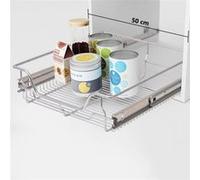vidaXL 2x Panier Treillis Métallique 500 mm Argenté Panier de Rangement