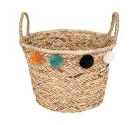 Atmosphera - Panier Enfant Pompons Livi Roseau d41cm