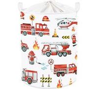 Vendos85 Panier de rangement enfant pompier - Multicolore