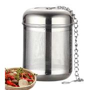 Panier filtrant à épices à soupe - Tamis en acier inoxydable de 2,05 x 2,05 x 2,36 pouces, crochet de chaîne Outils d'infuseur d'épices | Service de préparation culinaire Fournitures de cuisson
